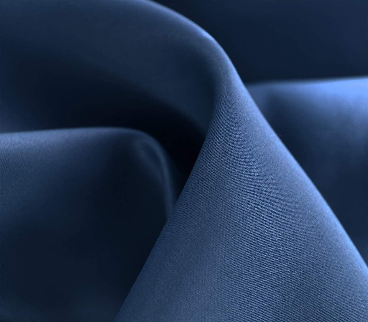 24goodz Dark Blue Blackout Curtains - Energy Saving & Sound Absorbing - 100% Polyester - For Home & Living - 135x225 cm - dbl