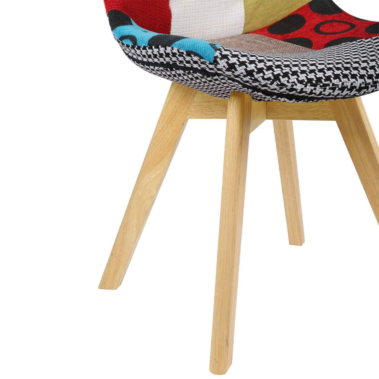 24goodz Dining Chair Set - Ergonomic Comfort - Stable and Robust - PP and Linen - Multicolour