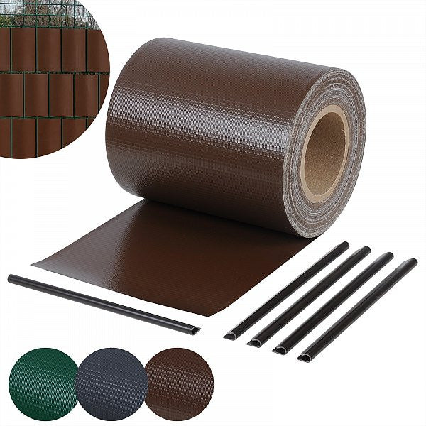 24goodz Privacy Screen - 100% Shade Protection - Durable PVC - For Gardens and Balconies - Brown
