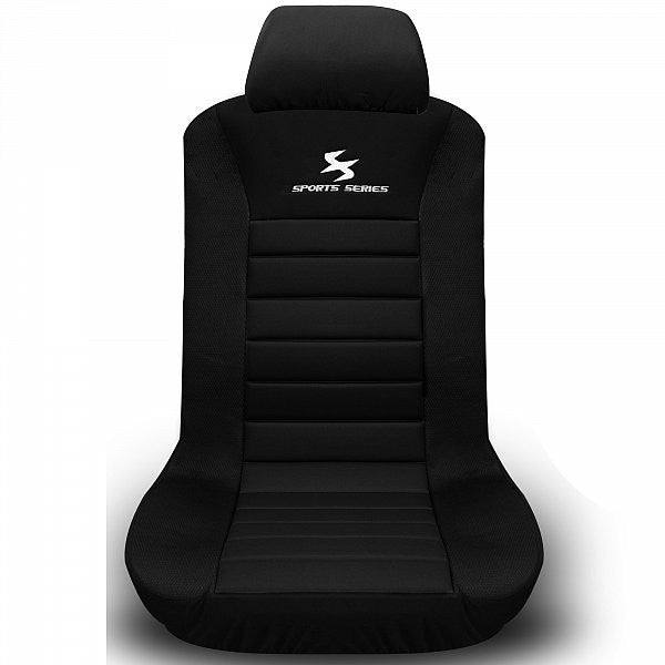 24goodz Car Seat Cover Set - Durable and Easy to Install - 100% Polyester - For Families - Black