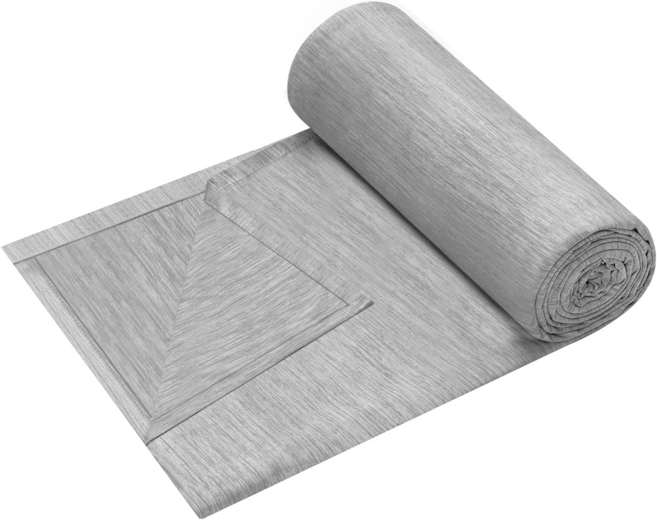 24goodz Self-Cooling Blanket - Environmentally Friendly - Comfortable and Soft - Nylon and Polyethylene - For Adults - Light Grey 220 x 240 cm - hgr