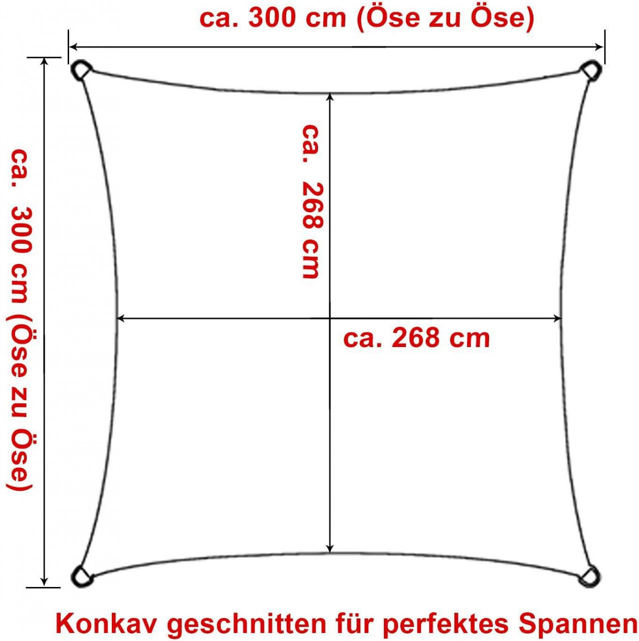 24goodz Sunshade - UV Protection - Tear-Resistant Design - 100% HDPE - Sand - 3x3 m - sd