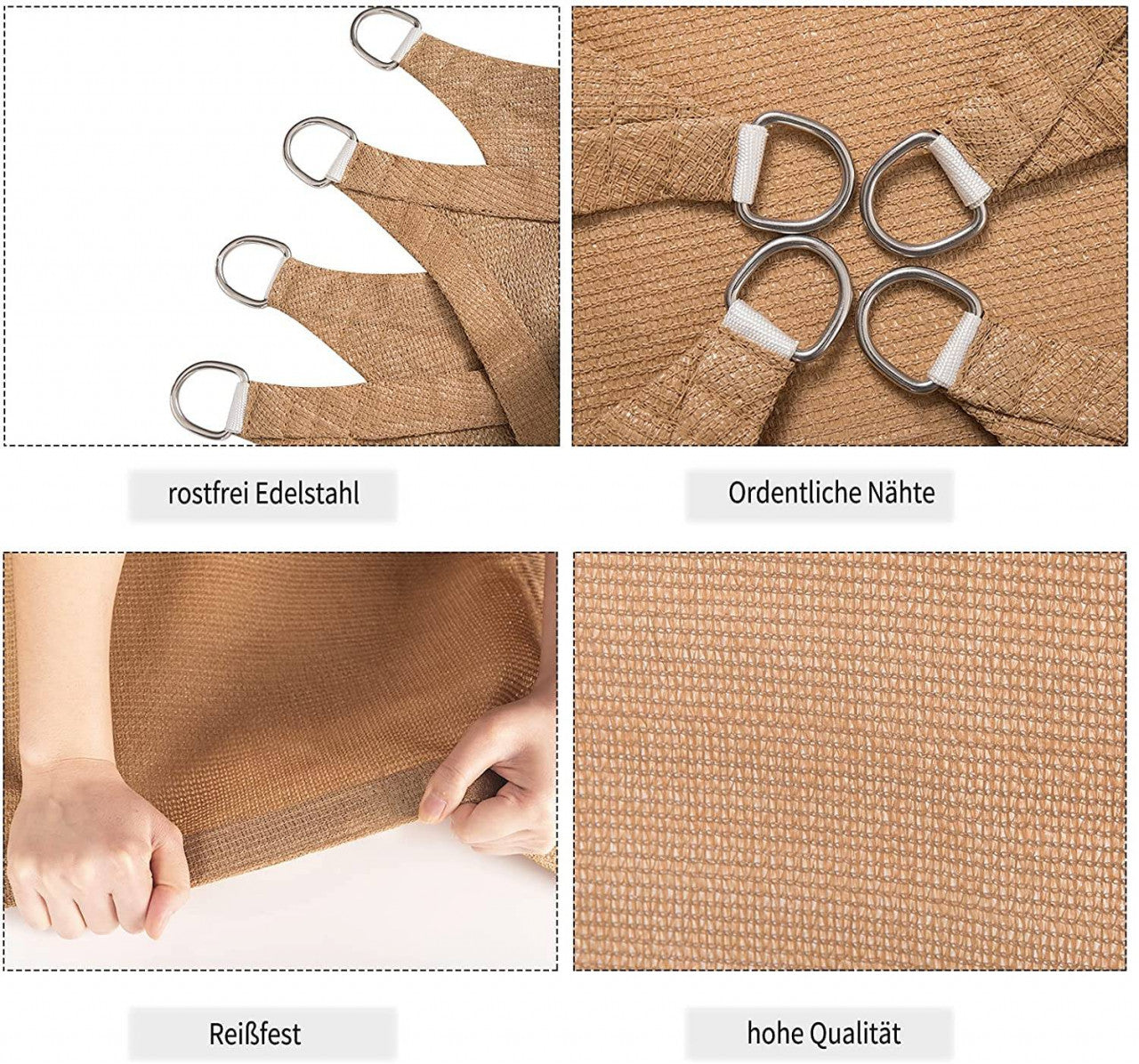 24goodz
Zonnescherm HDPE Windscherm UV-bescherming Zand5x5x5 m - sd