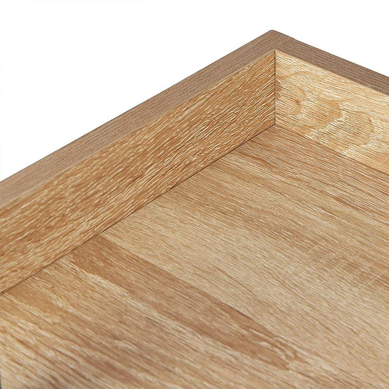 24goodz Standing Shelf with 5 Shelves - Modern and Sturdy Design - MDF + Metal - For Every Room - Light Oak - hei