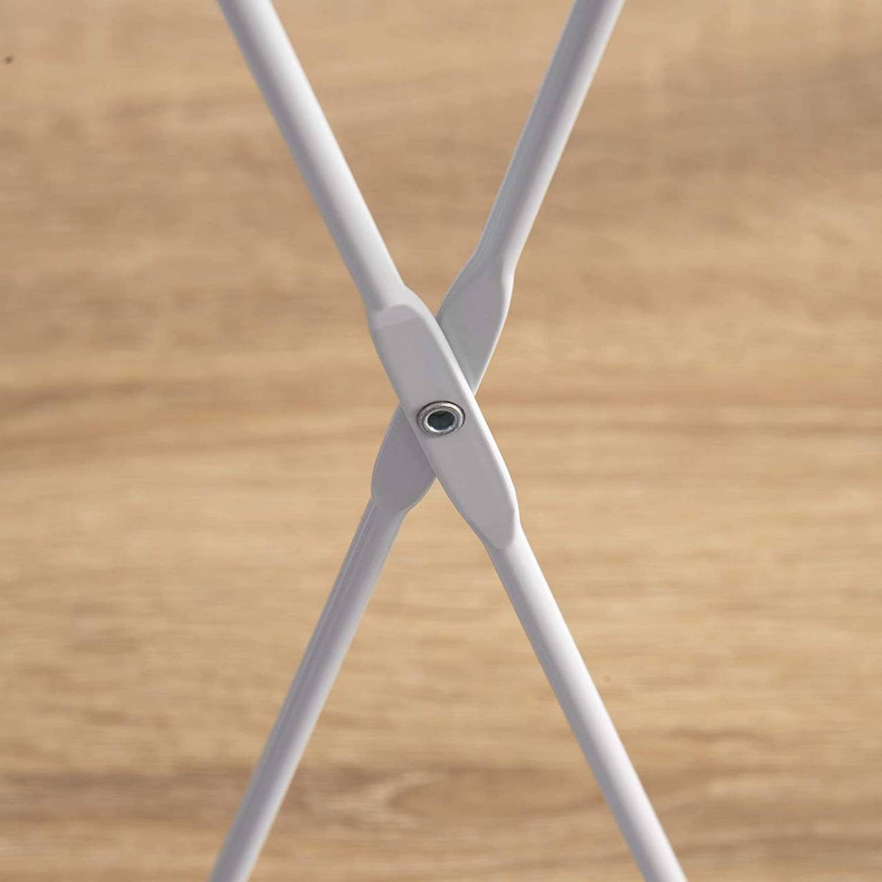 24goodz 4-Tier Standing Shelf - Modern Design - Easy to Assemble - Wood and Metal - For Every Room - White + Light Oak - whe