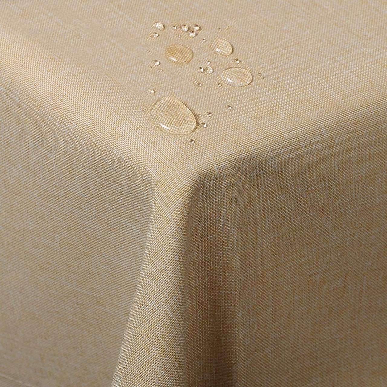 24goodz Tablecloth - Water-Repellent - Easy to Maintain - 100% Polyester - Sand - 110x140cm - sd