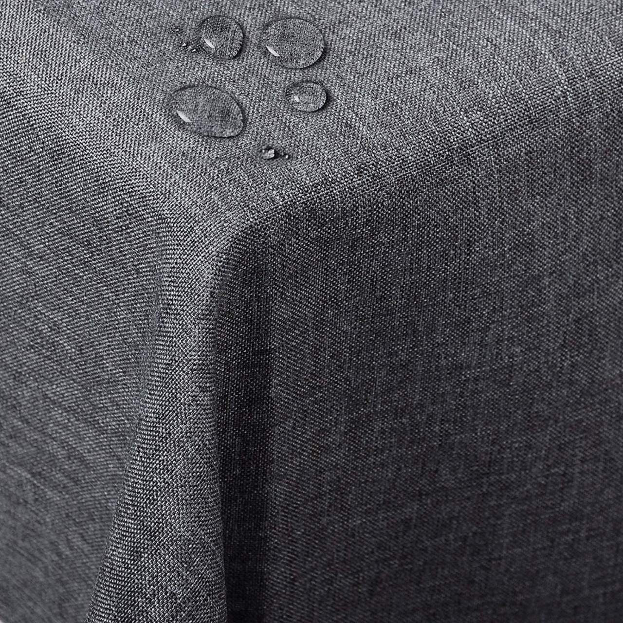24goodz Tablecloth - Water-Repellent - Easy to Maintain - 100% Polyester - Grey - 135x180 cm