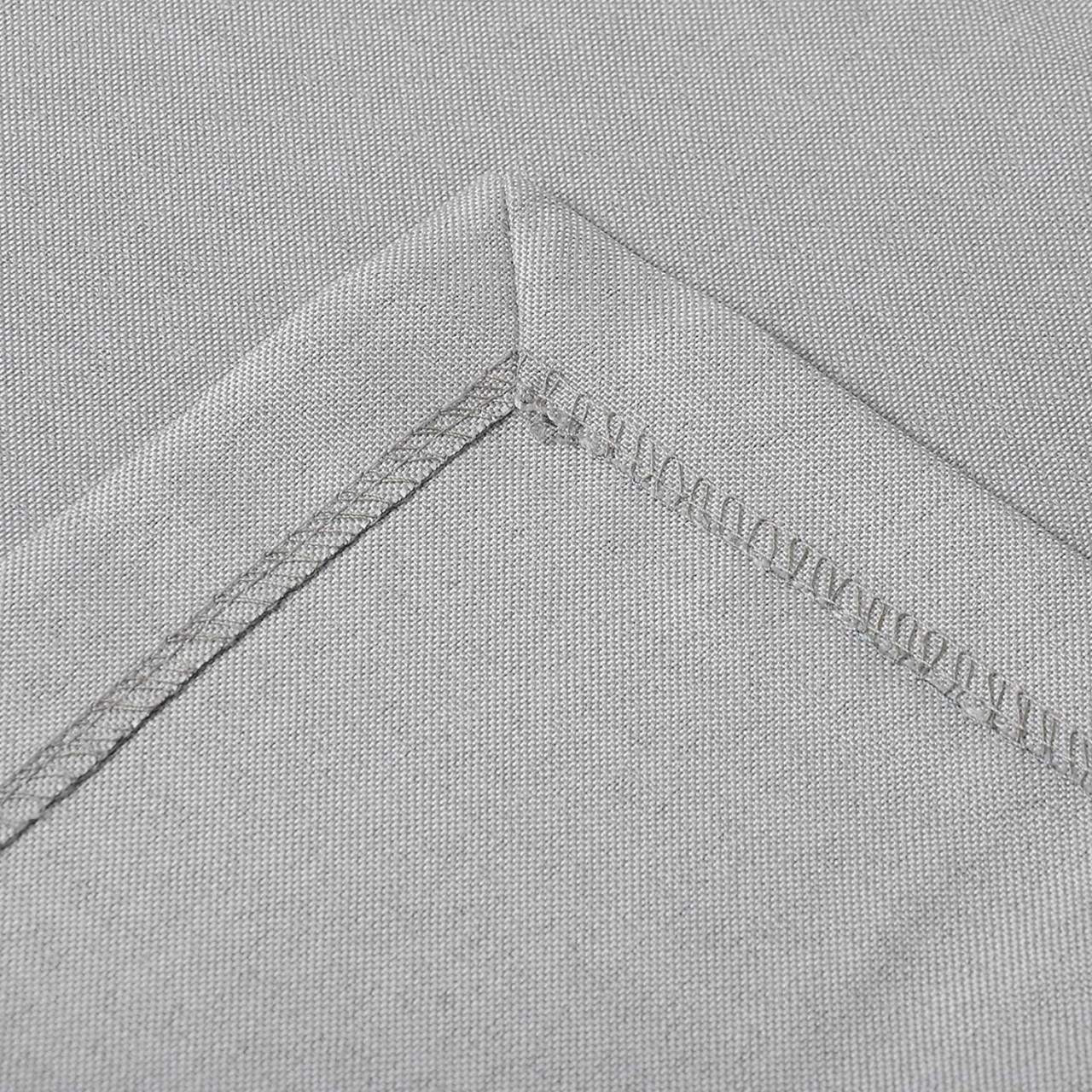 24goodz Tablecloth - Water-Repellent and Durable - 100% Polyester - For Indoor and Outdoor Use - Light Grey 130x160cm - hgr