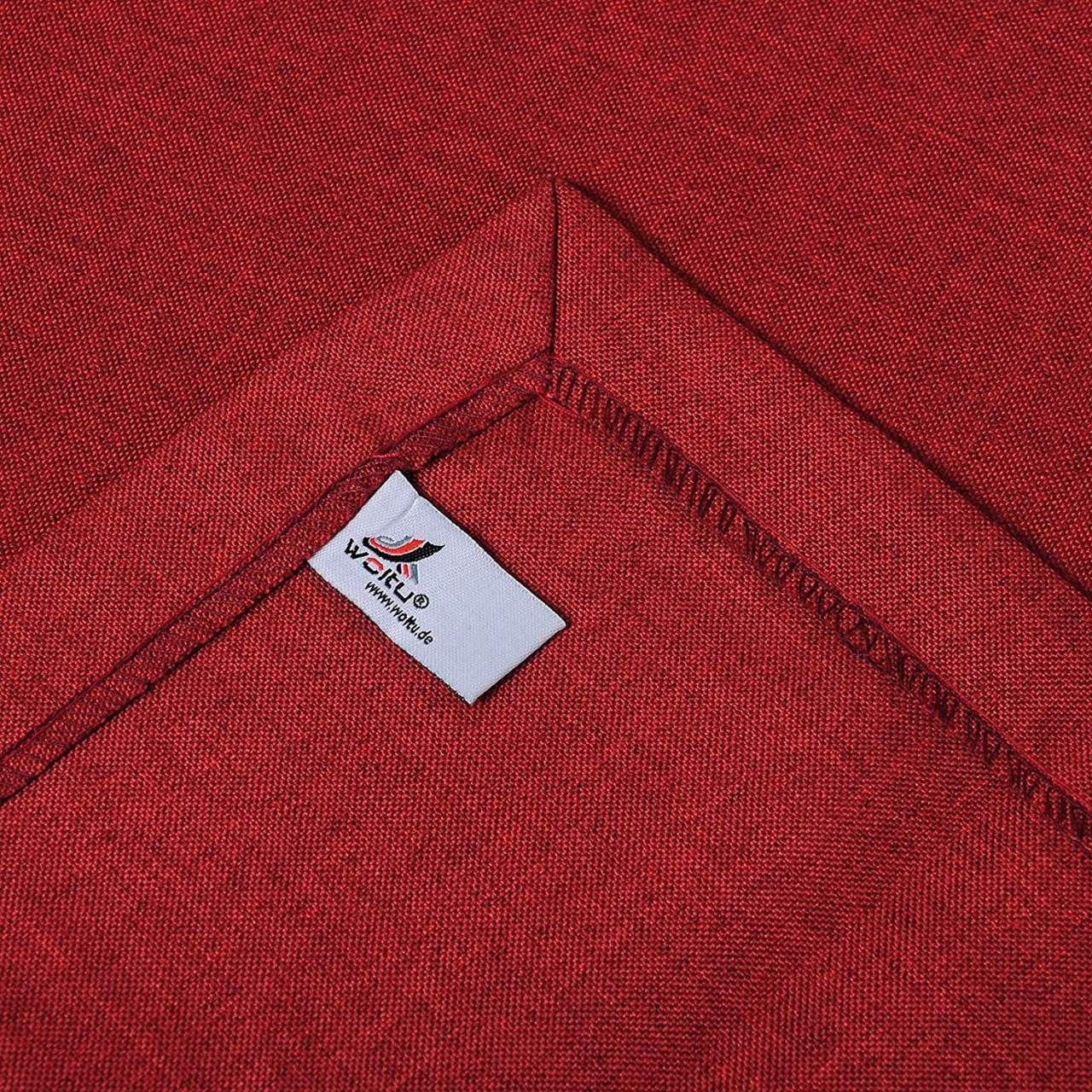 24goodz Tablecloth - Water-Resistant and Durable - 100% Polyester - For Home and Outdoor Use - Red 110x140cm - rt