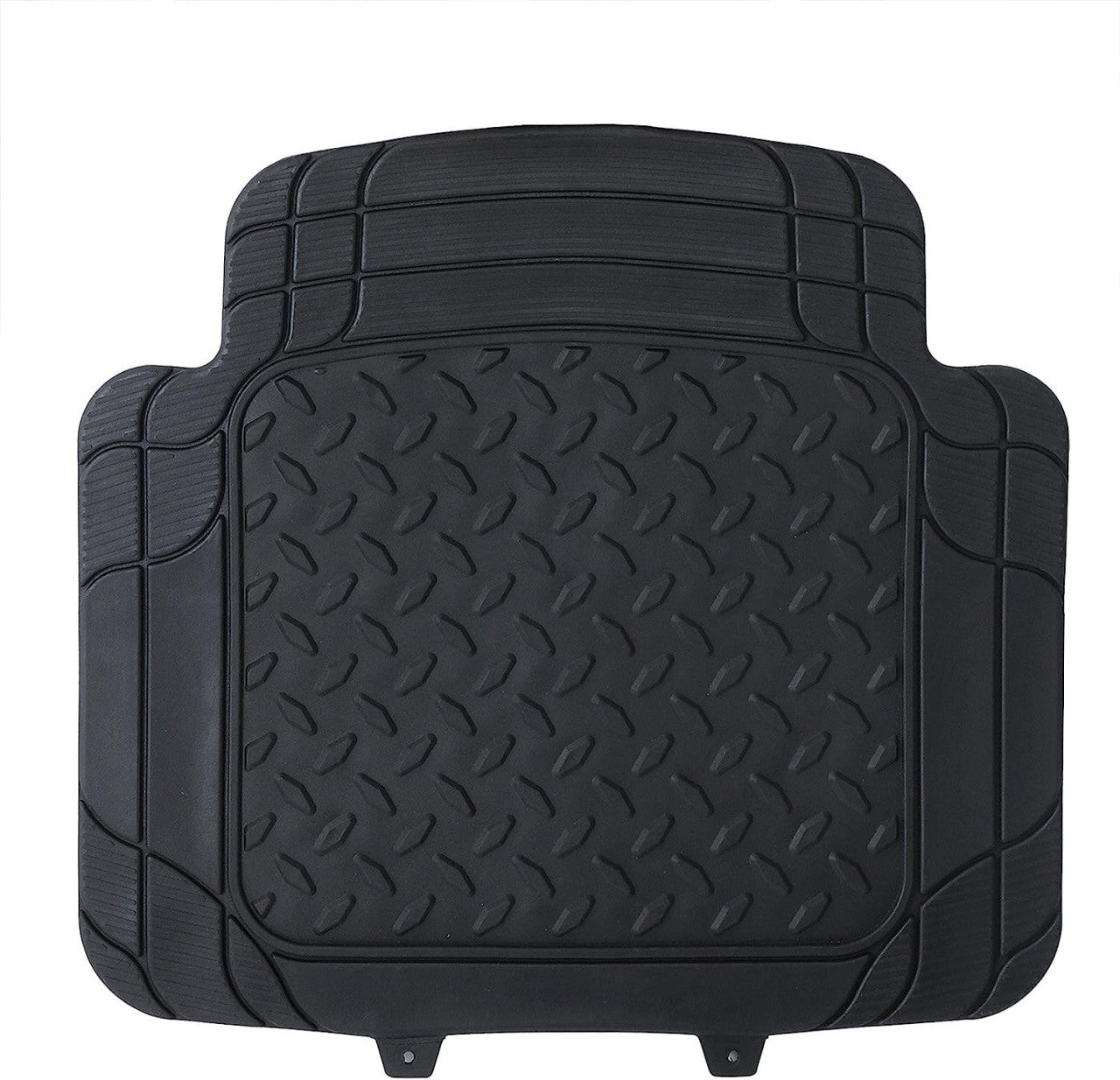 24goodz Universal Rubber Floor Mats - Durable and Waterproof - Rubber - For All Cars - Black - sz