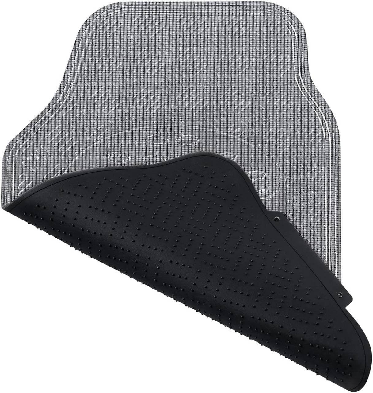 24goodz Universal Car Floor Mats - Durable and Waterproof - PVC - For All Seasons - Anthracite
