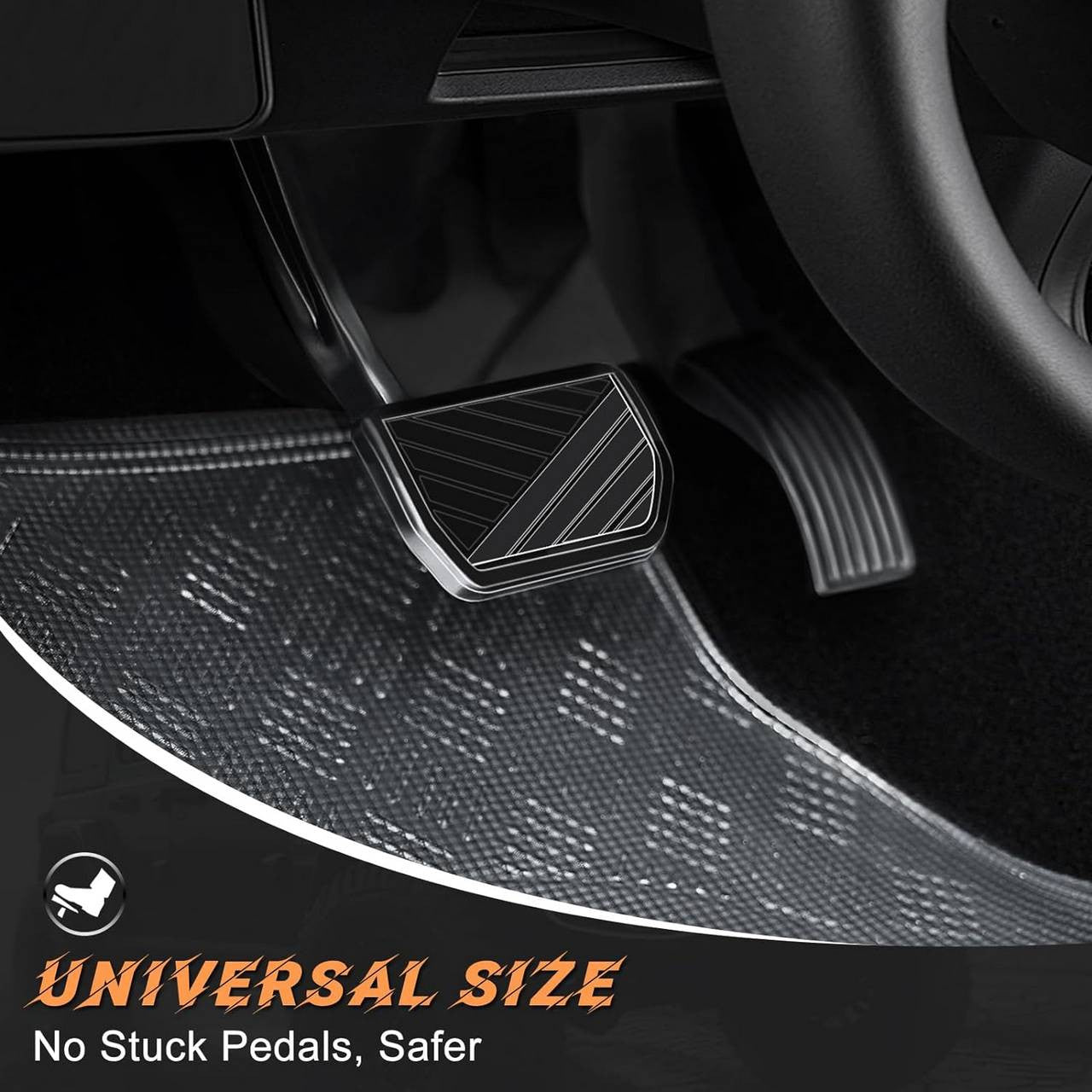 24goodz Universal Car Floor Mats - Durable and Waterproof - PVC - For All Seasons - Anthracite