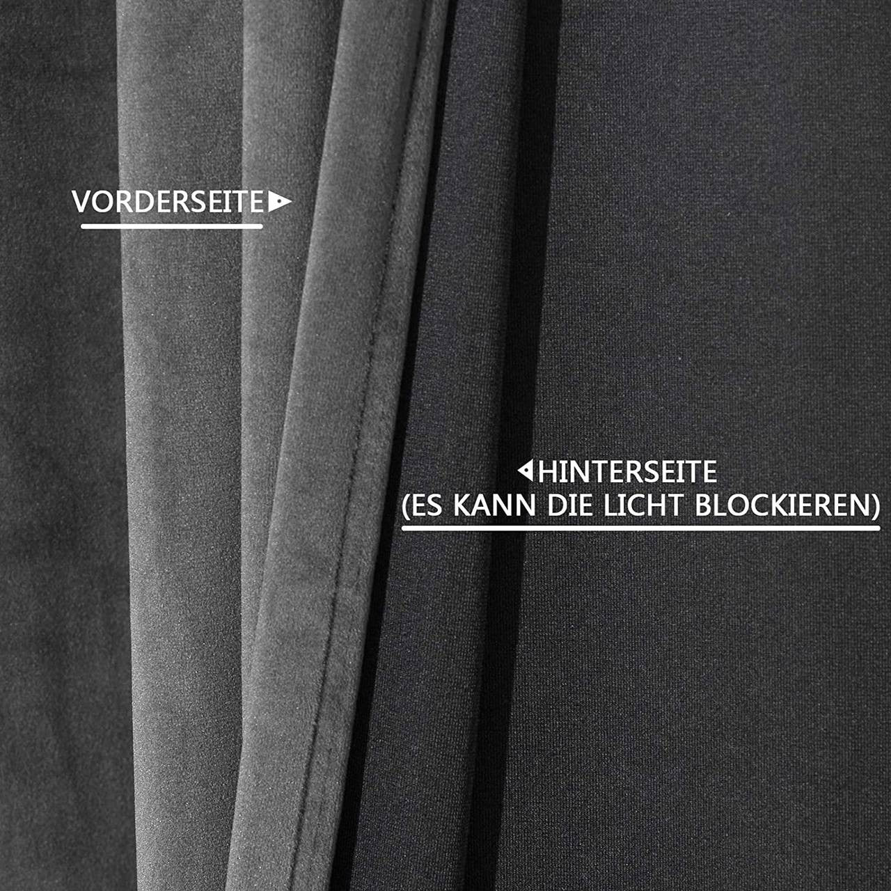 24goodz Blackout Curtain with Eyelets - Elegant and Insulating - 100% Polyester - For Every Home - Dark Grey 140x245 cm
