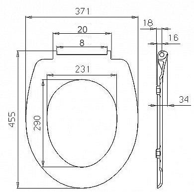 24goodz Soft-Close Toilet Seat - Easy to Clean - Antibacterial Duroplast - For Everyone - White