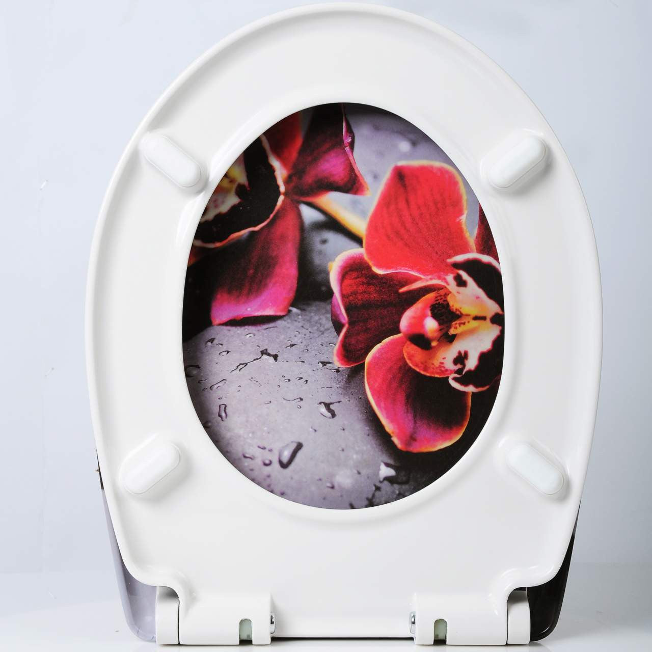 24goodz Duroplast Toilet Seat - Soft-Close Mechanism - Easy to Clean - Duroplast - For Everyone - White