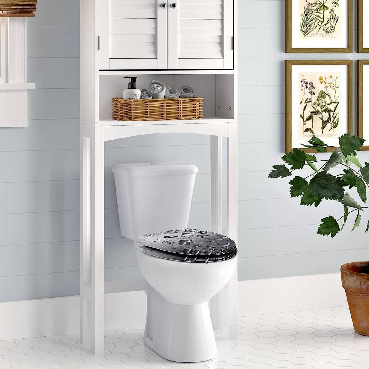 24goodz Duroplast Toilet Seat - Soft-Close Mechanism - Easy Cleaning - Duroplast - For Everyone - Multicolour