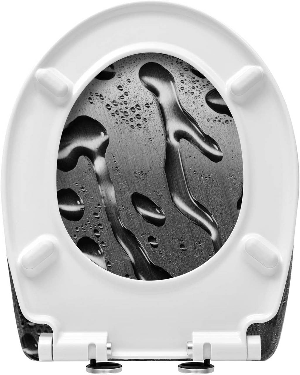 24goodz Duroplast Toilet Seat - Soft-Close Mechanism - Easy Cleaning - Duroplast - For Everyone - Multicolour