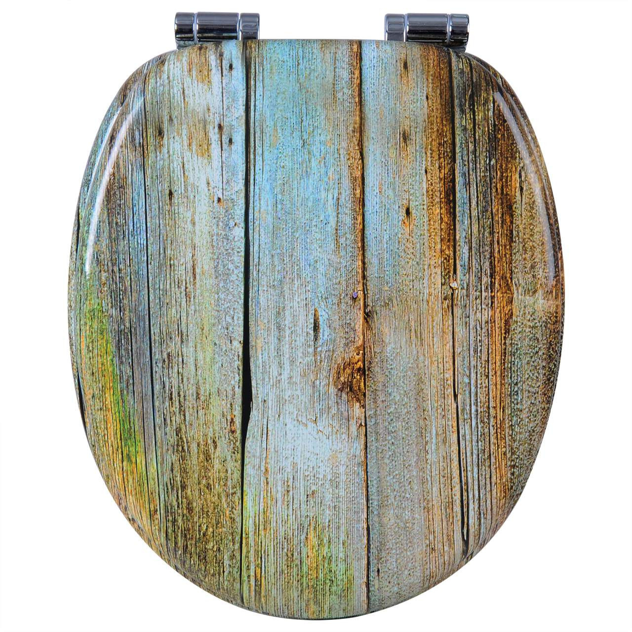 24goodz Premium Toilet Seat - Soft-Close Mechanism - Antibacterial and Water-Resistant - MDF - Universal Oval Shape - Printed Design