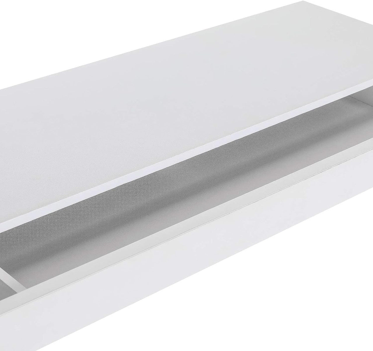 24goodz Wall Shelf with Drawer - Stylish and Functional - MDF - For Home Organization - White - 80 x 25 cm - ws