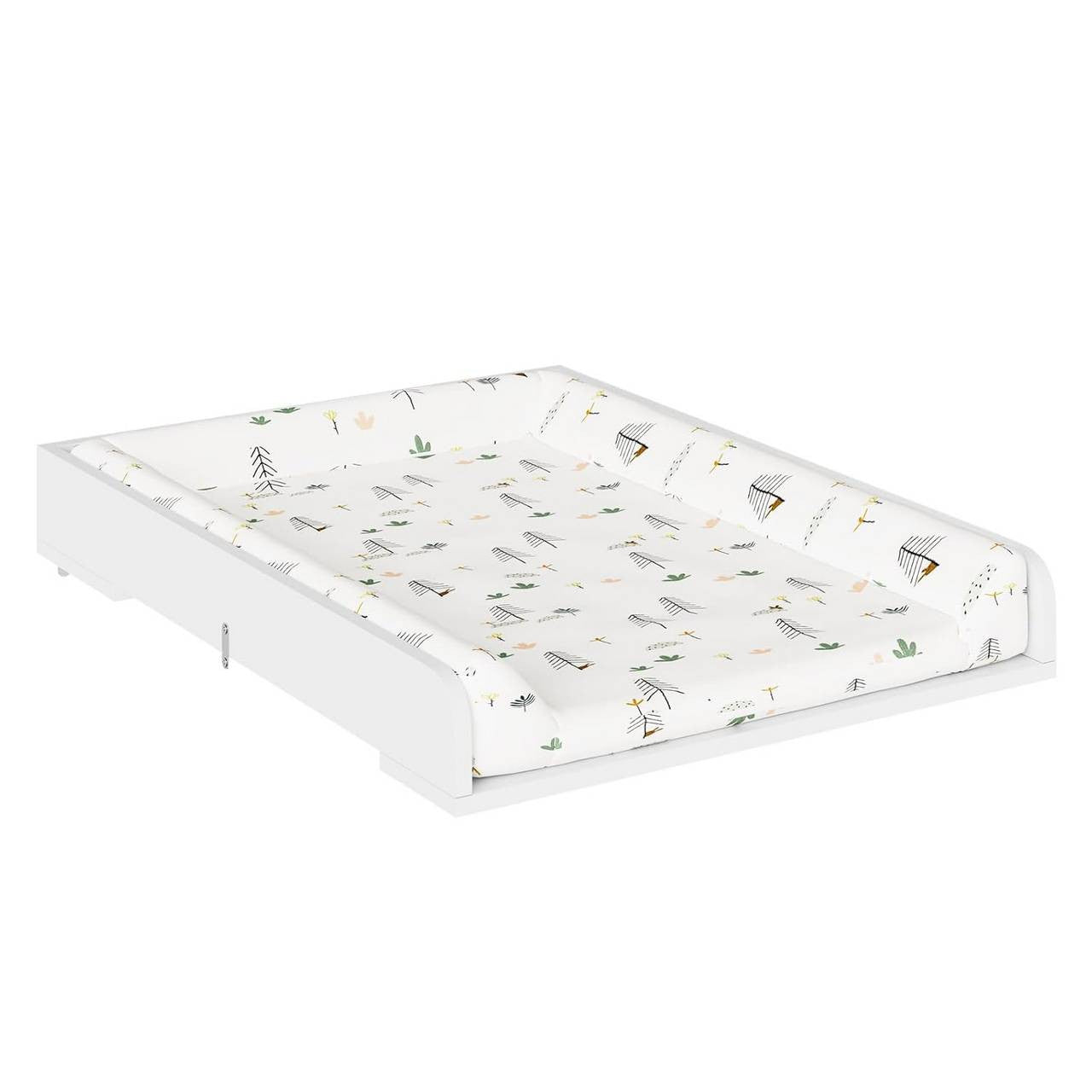 24goodz Changing Table Attachment - Highly Adaptable - High Security - MDF - For Parents - White