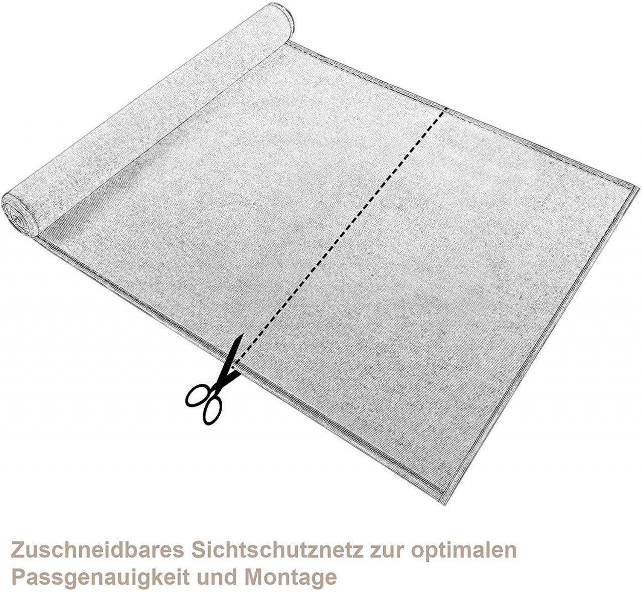 24goodz Fence Screen - Durable and Tear-Proof - HDPE 180g/m² - Anthracite - 1.5 x 25 m