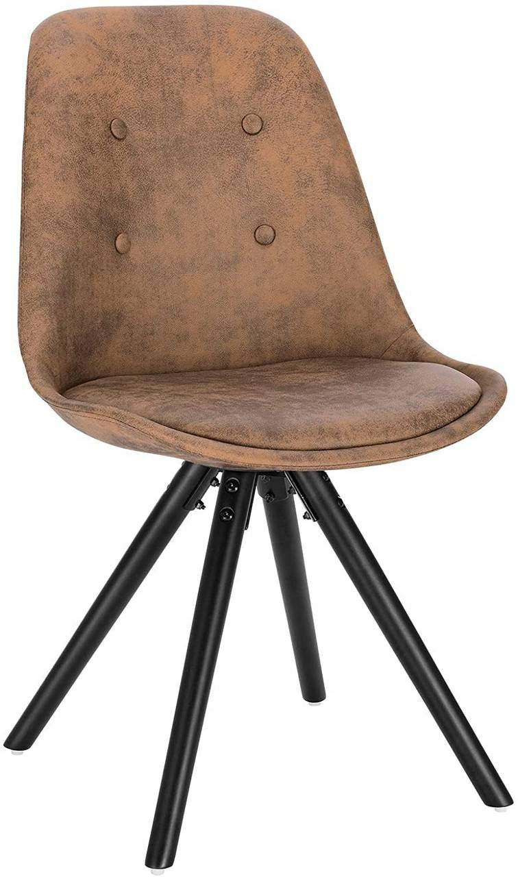 24goodz Dining Chair - Ergonomic Comfort - Durable Solid Wood - Dark Brown - dbr