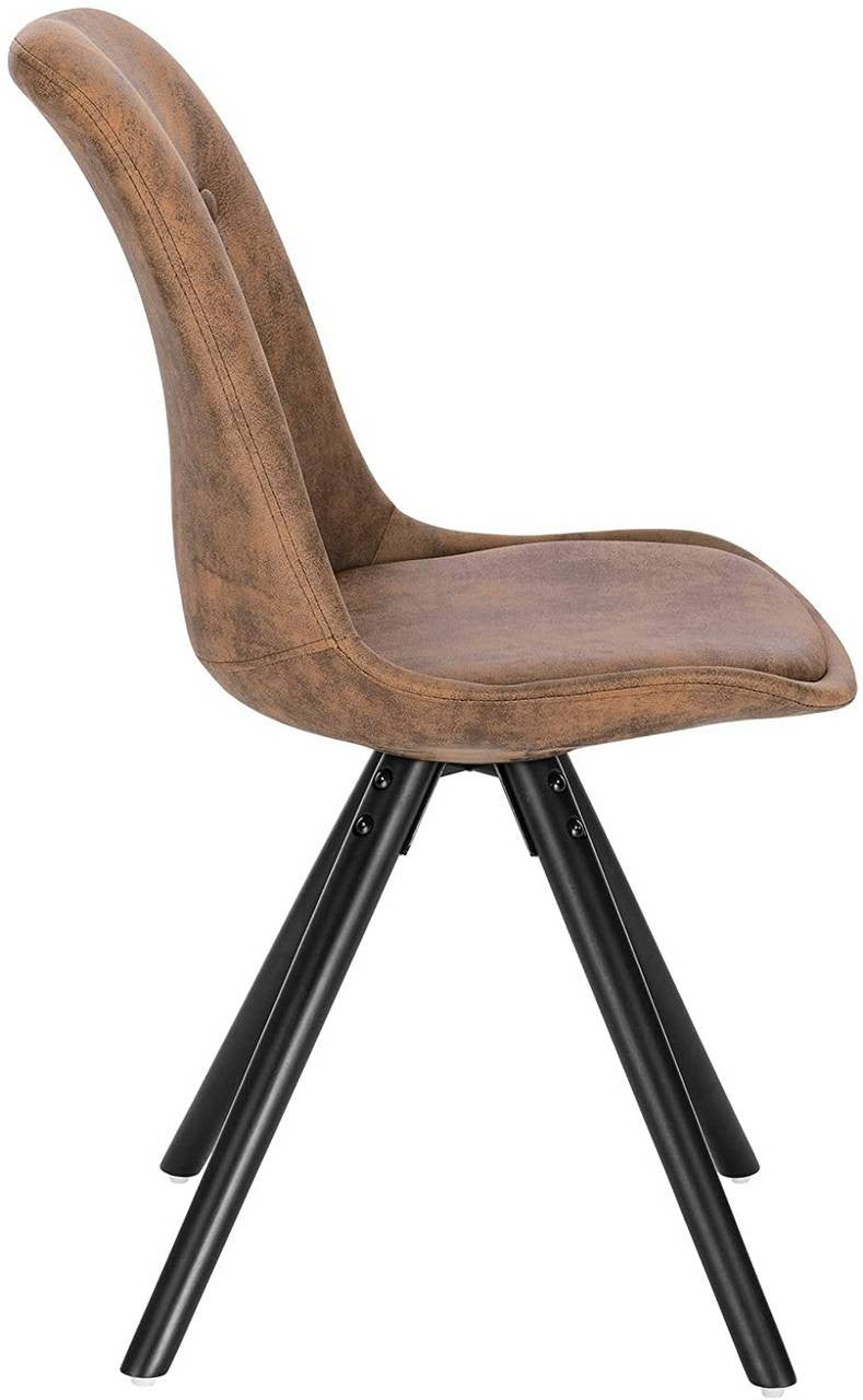 24goodz Dining Chair - Ergonomic Comfort - Durable Solid Wood - Dark Brown - dbr