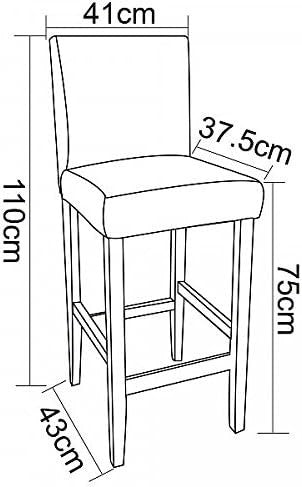 24goodz Set of 2 Bar Stools with Backrest - Ergonomic Comfort - Sturdy Structure - Faux Leather - Black/Gray - sz