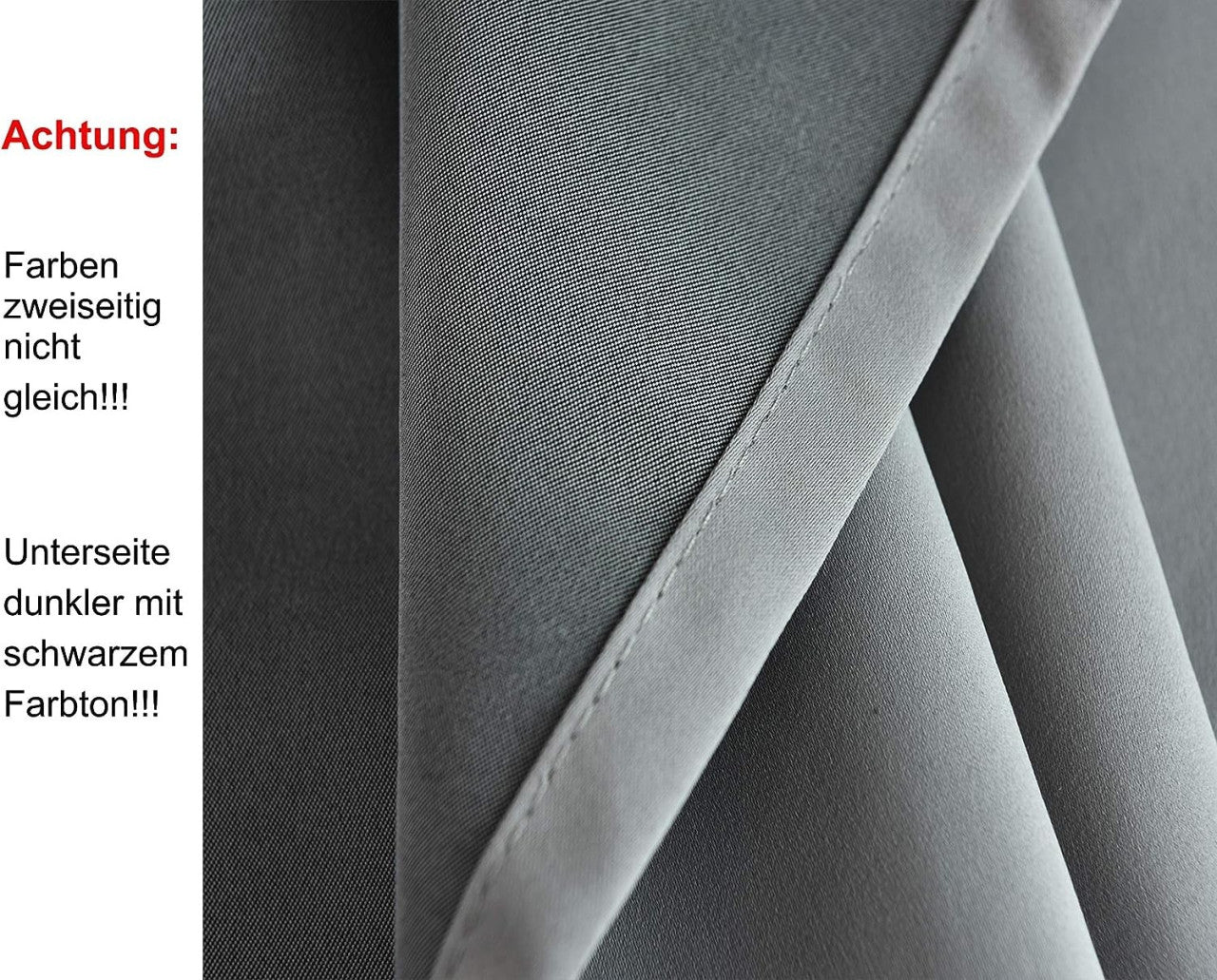 24goodz Set of 2 Eyelet Curtains - Lightweight and Energy-Saving - 100% Polyester - For Home and Office - Dark Grey 135x225 cm - dgr