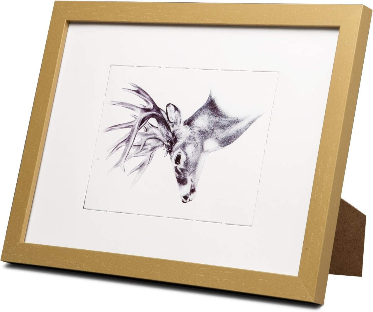24goodz Set of 3 Photo Frames - Versatile Display Options - MDF - For Home Decor - White - ws