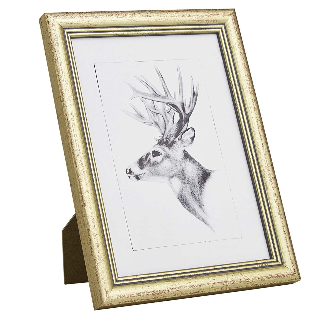 24goodz Set of 3 Wooden Picture Frames - Durable Solid Wood - Versatile Hanging Options - 10x15 cm - Multi-Colour Options