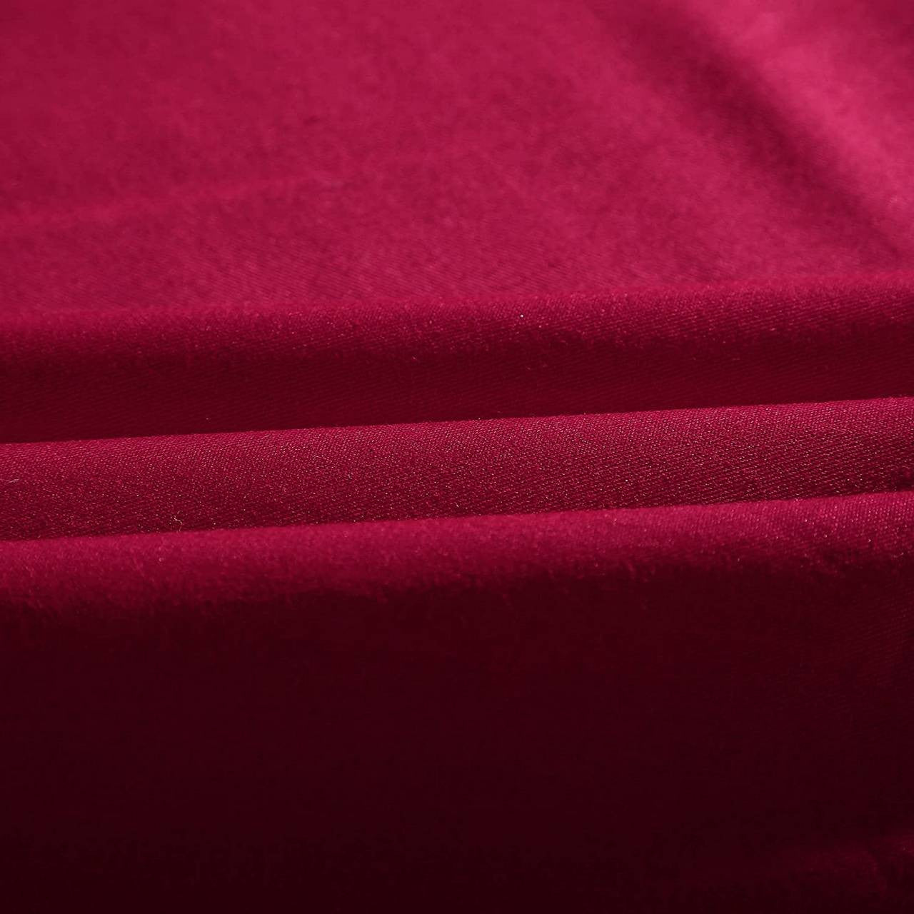 24goodz 4 x Cushion Covers - Soft and Breathable - 100% Mako Cotton - For Home Decor - Bordeaux 50x50cm - bd