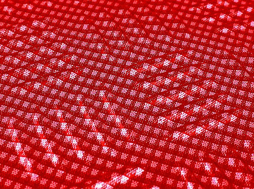 24goodz Universal Car Floor Mats - Trendy Aluminium Design - Optimal Dirt Protection - PVC - For All Seasons - Red