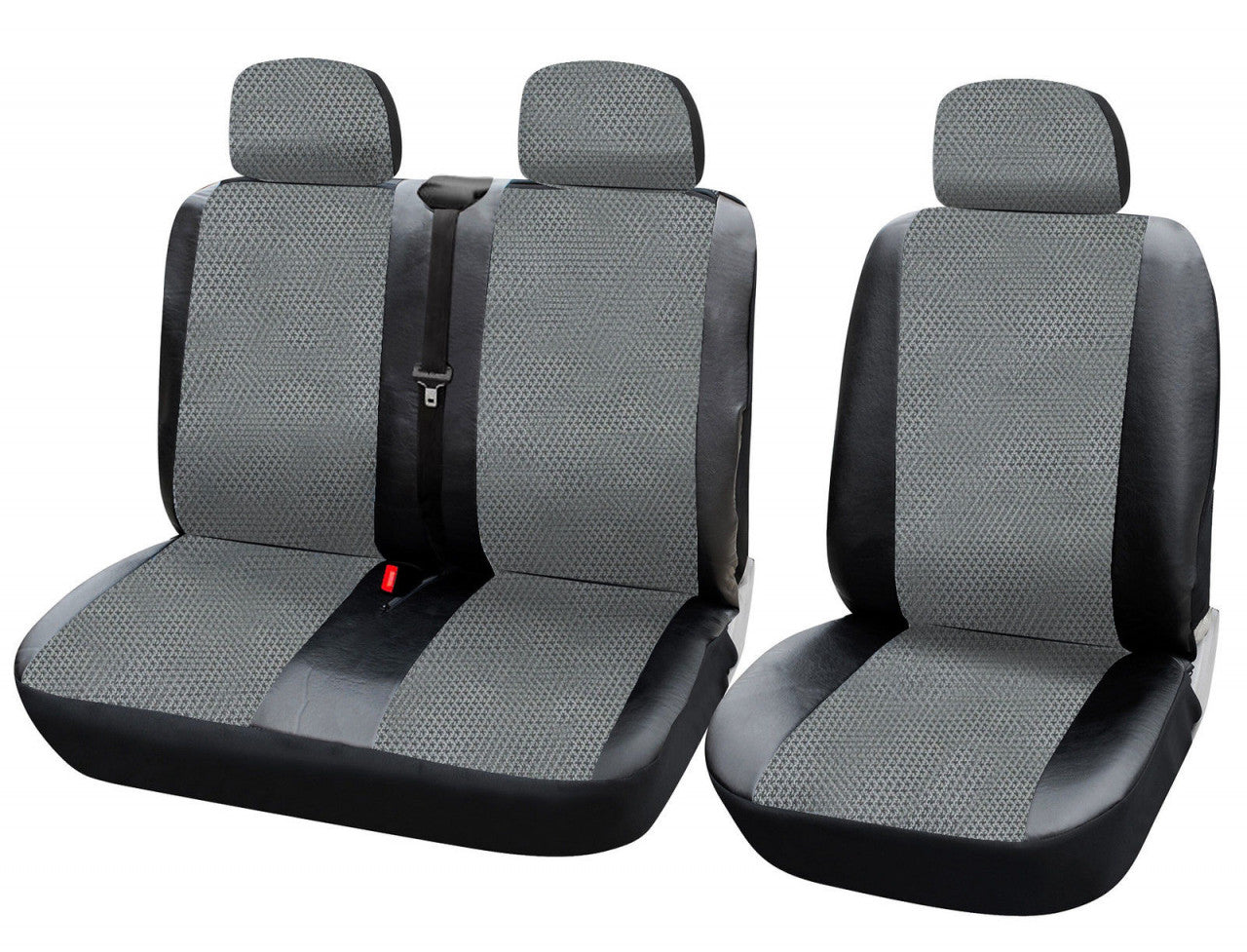 24goodz Car Seat Covers for Vans - Durable and Easy to Clean - 100% Polyester - Universal Fit - Black