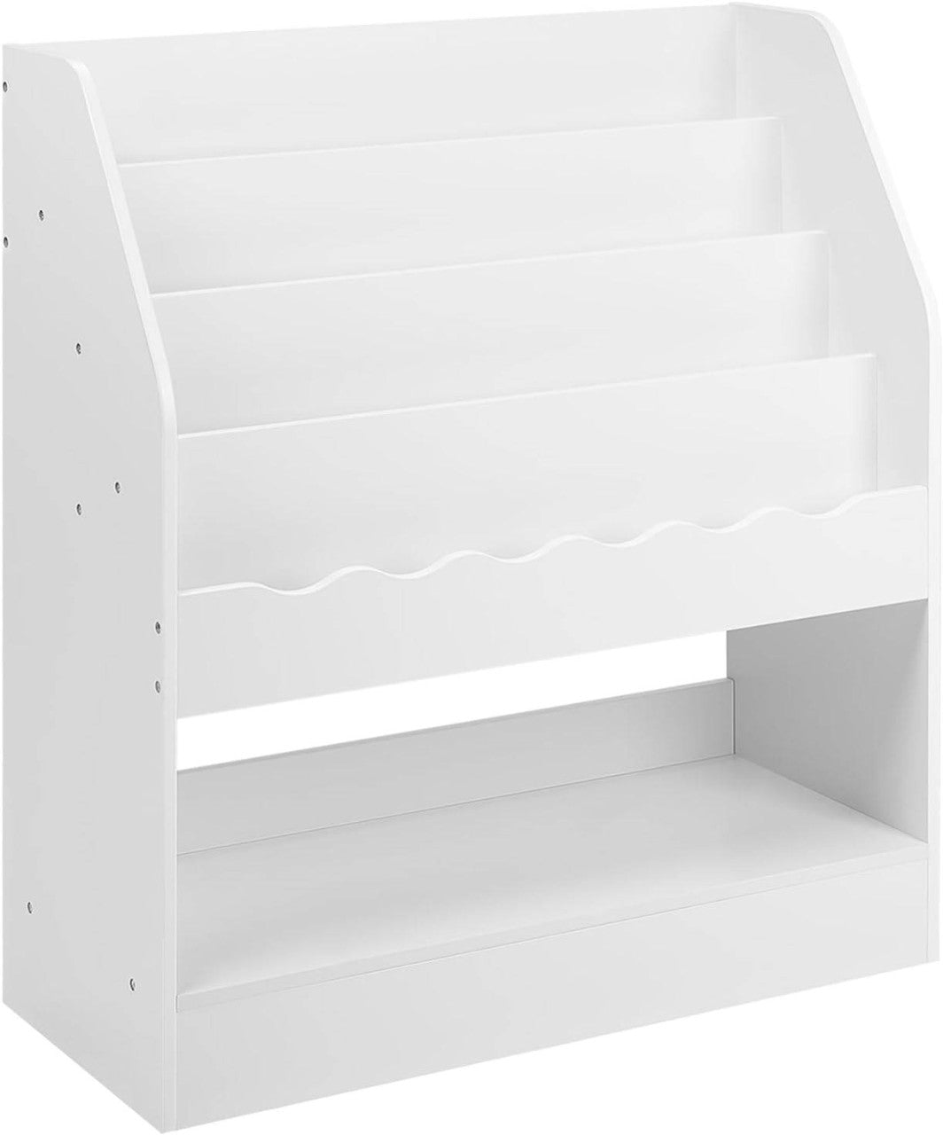24goodz Kids Book Shelf - Stimulates Reading Habits - Safe and Stable - MDF - For Children - White
