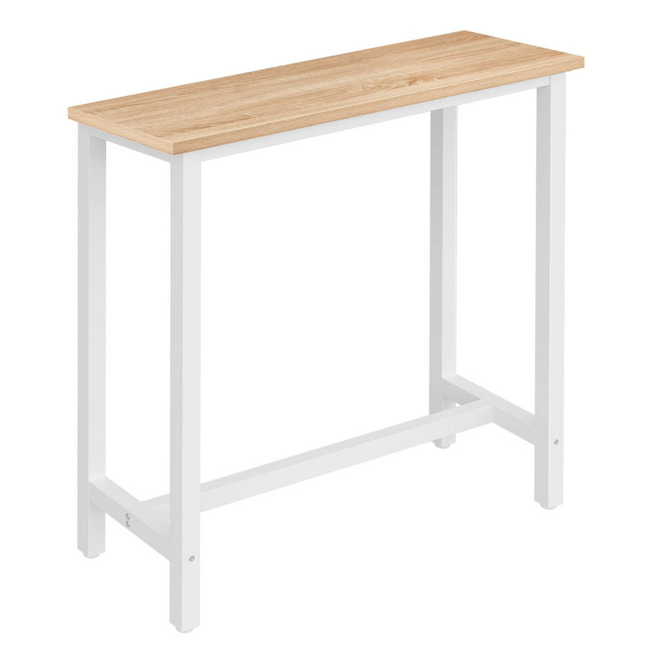 24goodz Bartafel - Ergonomic Height for Comfort - Sturdy Metal Frame - MDF - For Home and Commercial Use - Light Oak