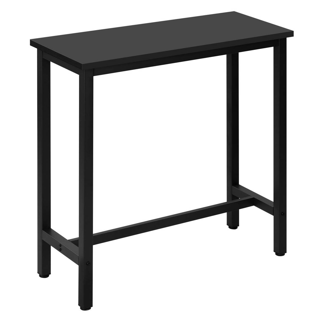 24goodz Bartafel - Ergonomically Designed Height - Sturdy Metal Frame - MDF - For Home and Commercial Use - Black