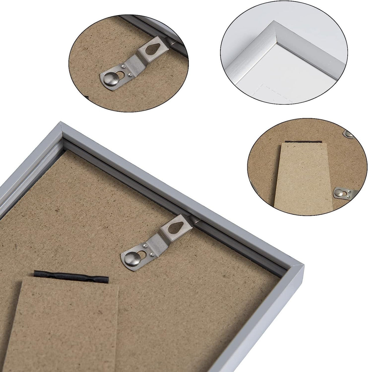 24goodz Photo Frame Gallery Set - Versatile for Multiple Sizes - Durable Plastic - For Everyone - Bronze - sb