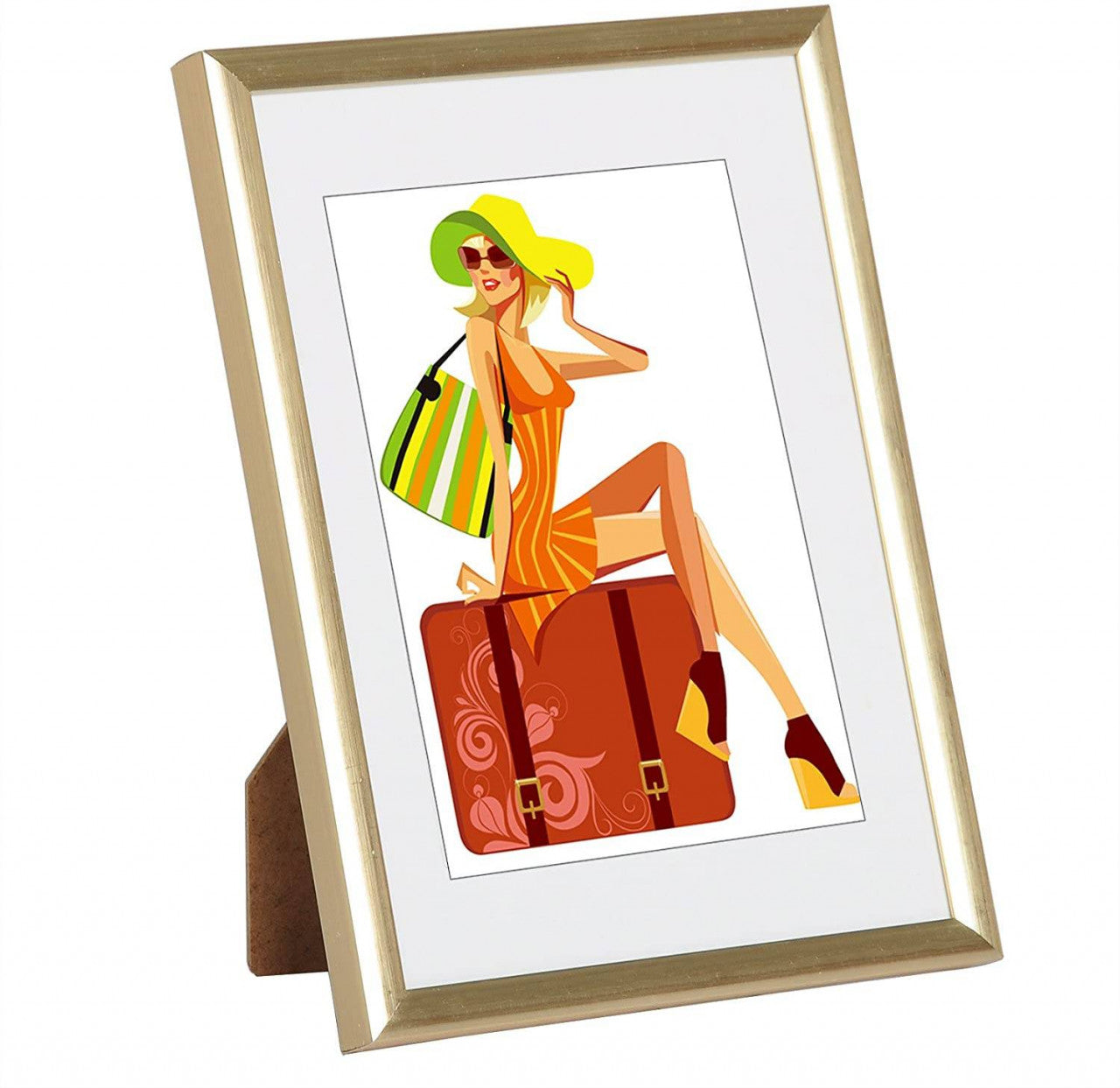 24goodz Photo Frame - Versatile for Various Sizes - Durable Plastic - For Home Decor - Black/White/Gold/Red/Bronze/Steel/Blue/Green - gd