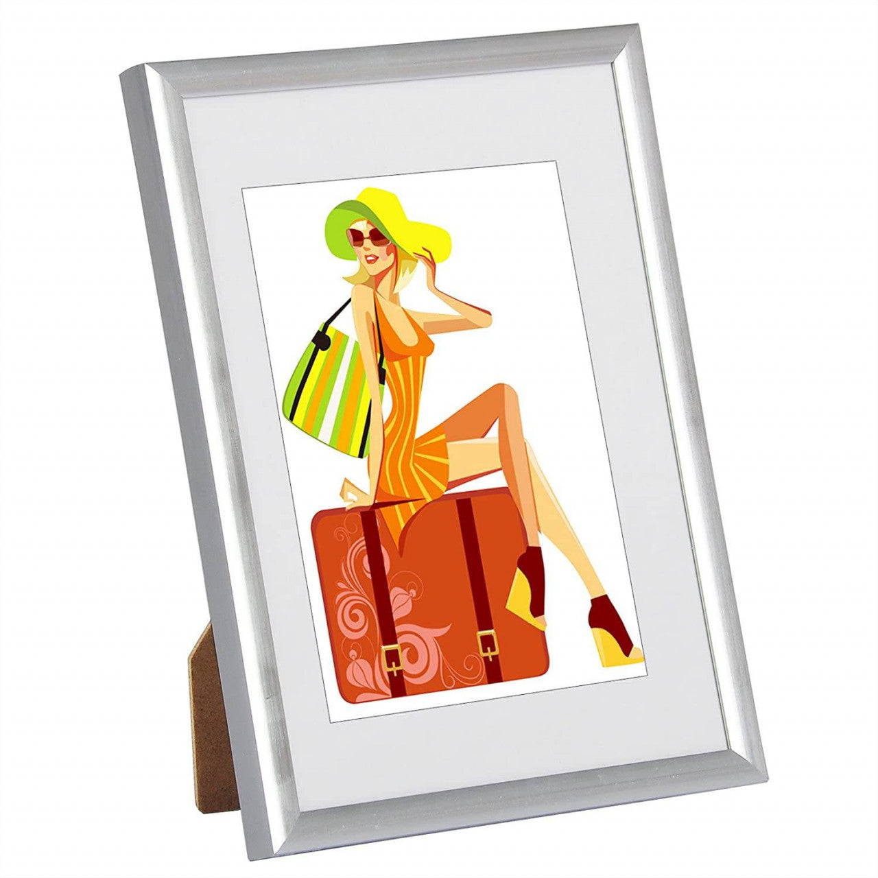 24goodz Photo Frame - Versatile for Multiple Sizes - Durable Plastic - For Everyone - Silver - sb