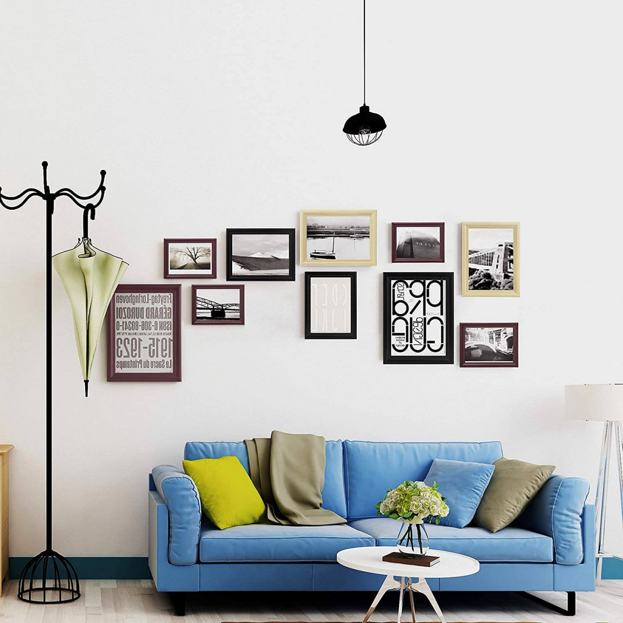 24goodz Wooden Photo Frame Gallery - Versatile Hanging Options - MDF - For Home Decor Lovers - Black - 30x40 cm