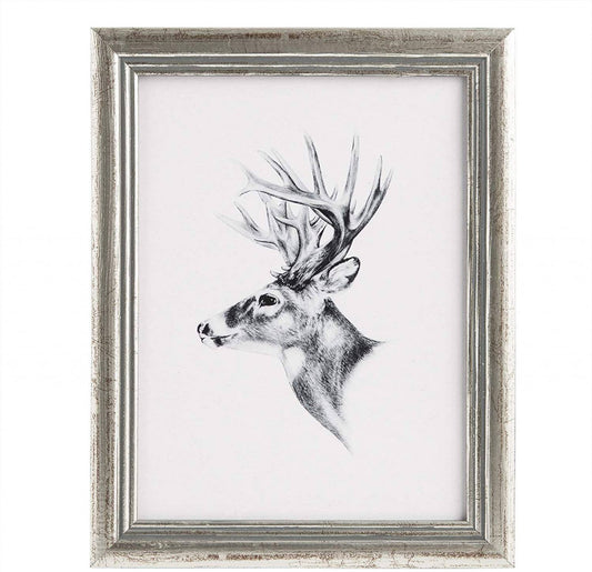 24goodz Wooden Photo Frame Gallery - Versatile Hanging Options - MDF - For Home Decor Lovers - White/Black/Silver/Gold/Red/Dark Brown/Natural