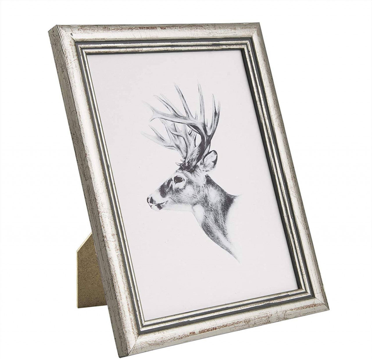 24goodz Wooden Photo Frame - Versatile Display Options - Durable MDF - For Everyone - White/Black/Silver/Gold/Red/Dark Brown/Natural