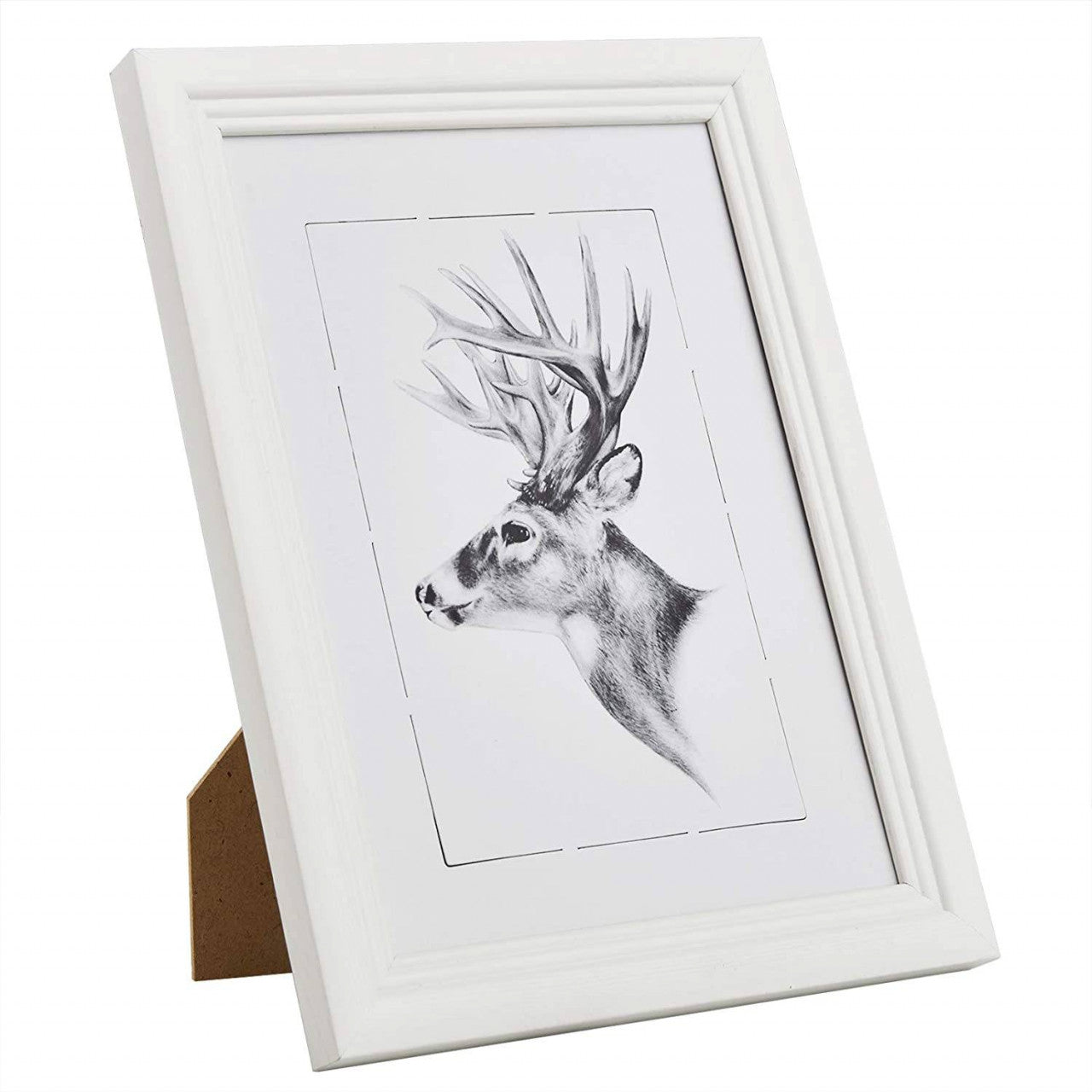 24goodz Wooden Photo Frame Gallery - Versatile Hanging Options - MDF - For Home Decor - White