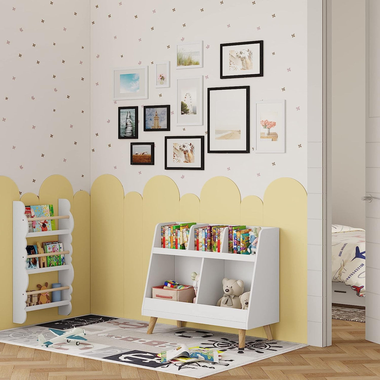 24goodz Wooden Photo Frame with Paper Mat - Eco-Friendly MDF - Versatile Display Options - 20x30 cm - White - ws