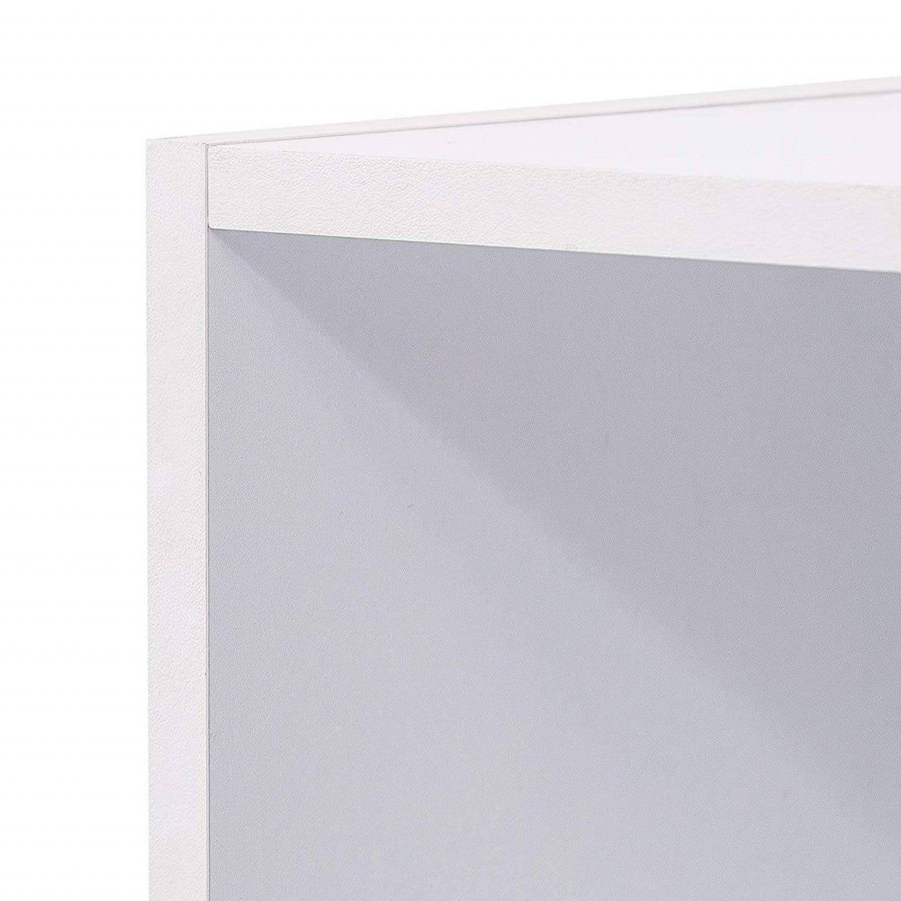 24goodz White Bookcase with 6 Compartments - Space-Saving Design - Sturdy MDF - For Home Organization - 50 x 30 x 118 cm - ws
