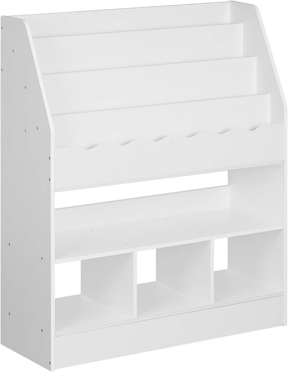 24goodz Kids Book Shelf - Open Storage for Easy Access - MDF - For Children - White