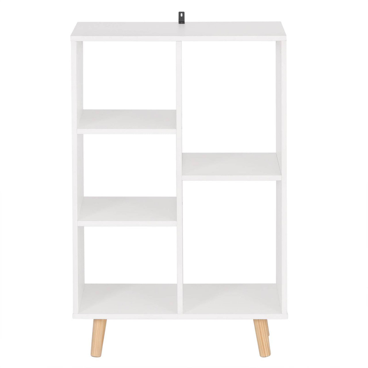 24goodz Cube Shelf Bookcase - Modern Design - Durable and Stable - E1 Wood-Based Material - White - 60 x 95 x 30 cm - ws