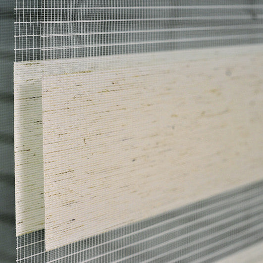 24goodz Double Roller Blind - Easy Installation - Light Control - 100% Polyester - For Windows and Doors - Beech Look 70x150 - bu