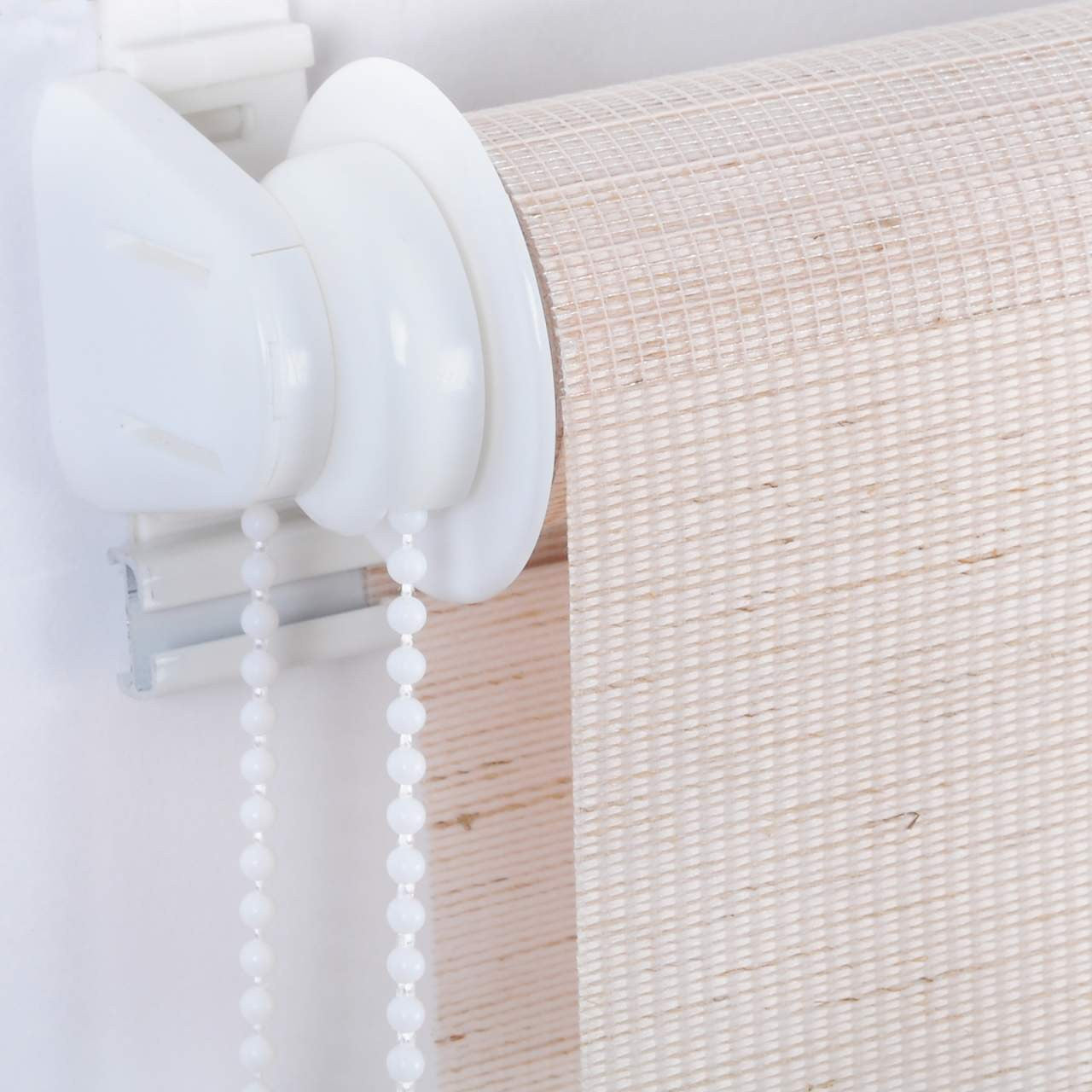 24goodz Double Roller Blind - High-Quality Material - Easy Maintenance - 100% Polyester - For Windows and Doors - Natural